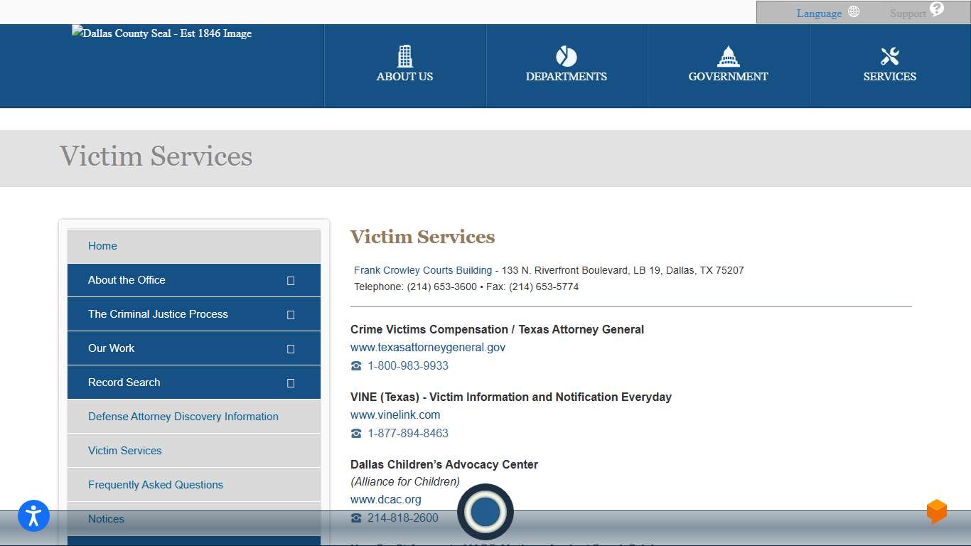 District Attorney | Victim Services